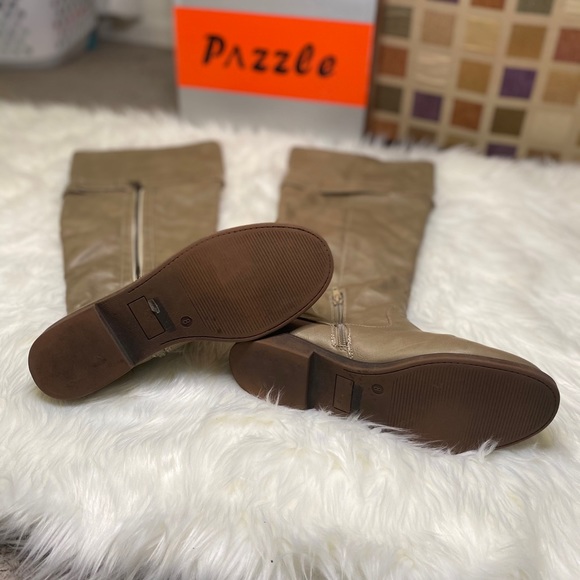 | Tan Over The Knee Boots | Dazzle | - Picture 3 of 3